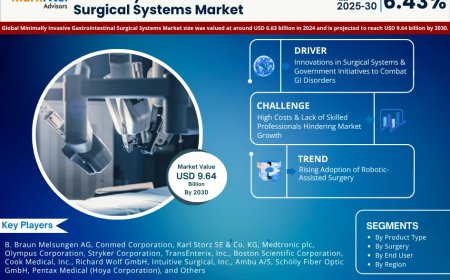 Global Minimally Invasive Gastrointestinal Surgical Systems Market Value and Growth Projections for 2025 - 2030