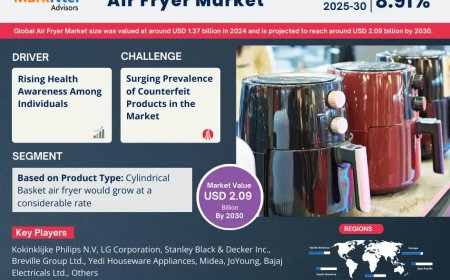Global Air Fryer Market Value and Growth Projections for 2025 - 2030