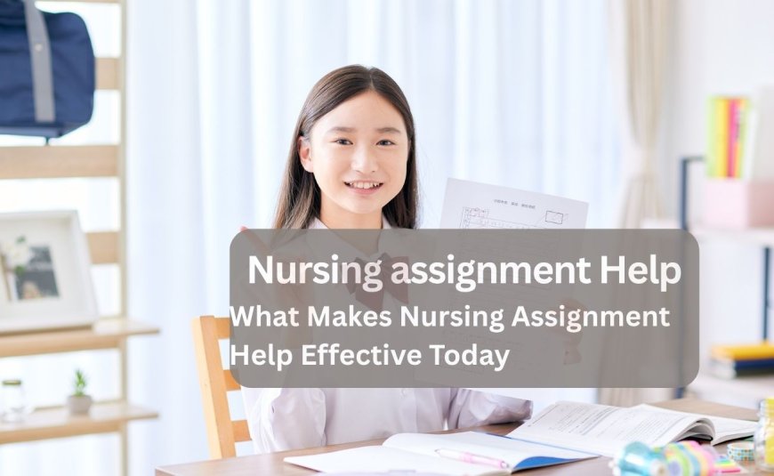 What Makes Nursing Assignment Help Effective Today