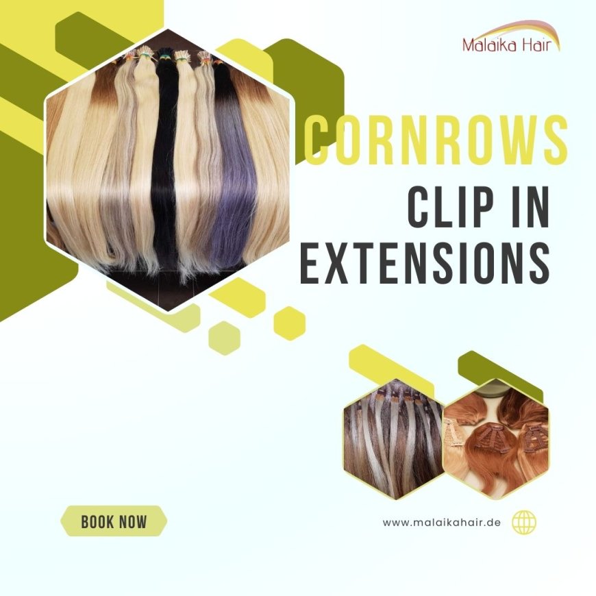 Instant Cornrow Glam: Clip-In Braids with a Bold Twist