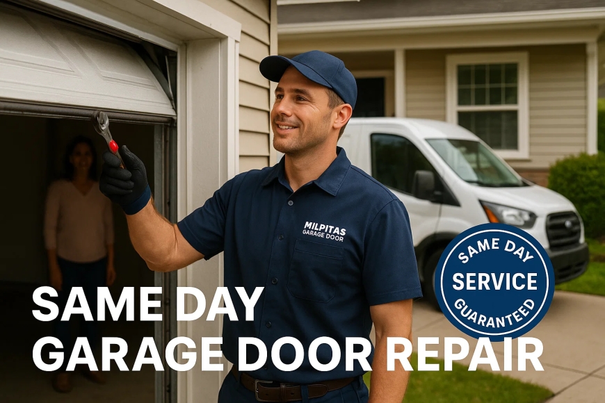 Is Your Garage Door Emergency in Milpitas Covered by Same Day Repair?